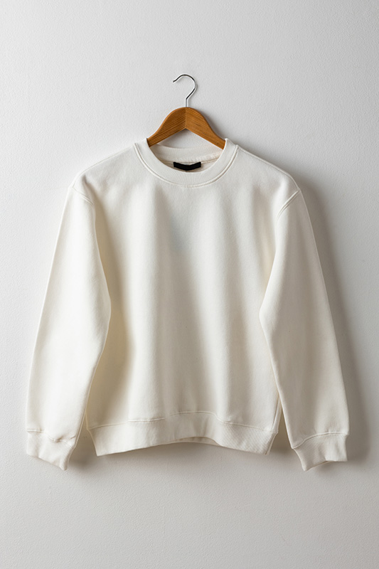 Sudadera cuello redondo algodón unisex fit