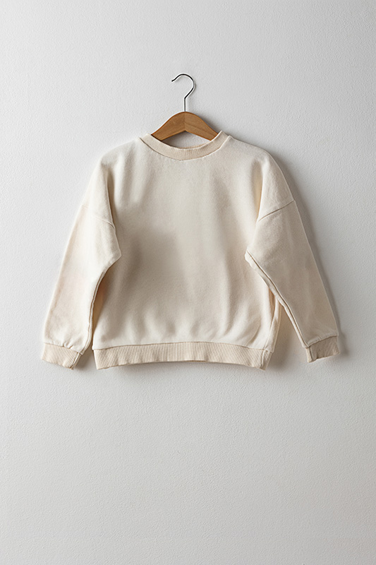 Sudadera niño cuello redondo algodón